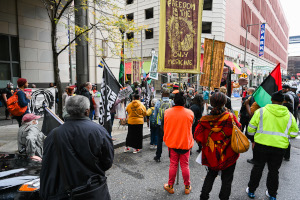 Proteste vor dem Gerichtsgebäude 3